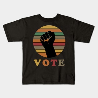 Vote Gift Vintage Retro Election 2020 Kids T-Shirt